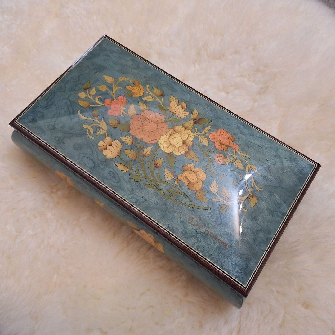 Demain イタリア製 象嵌オルゴールBOX ボレロ 高級ジュエリーケース