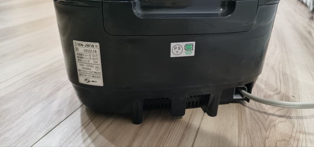 象印 NW-JW18 圧力炊飯器 黒10合