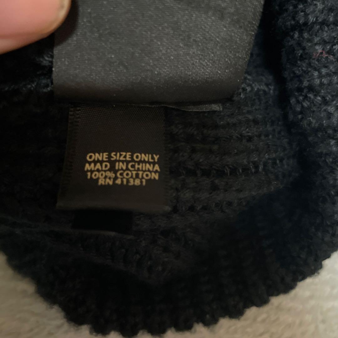 DOUBLE RL ウォッチキャップ ブラック