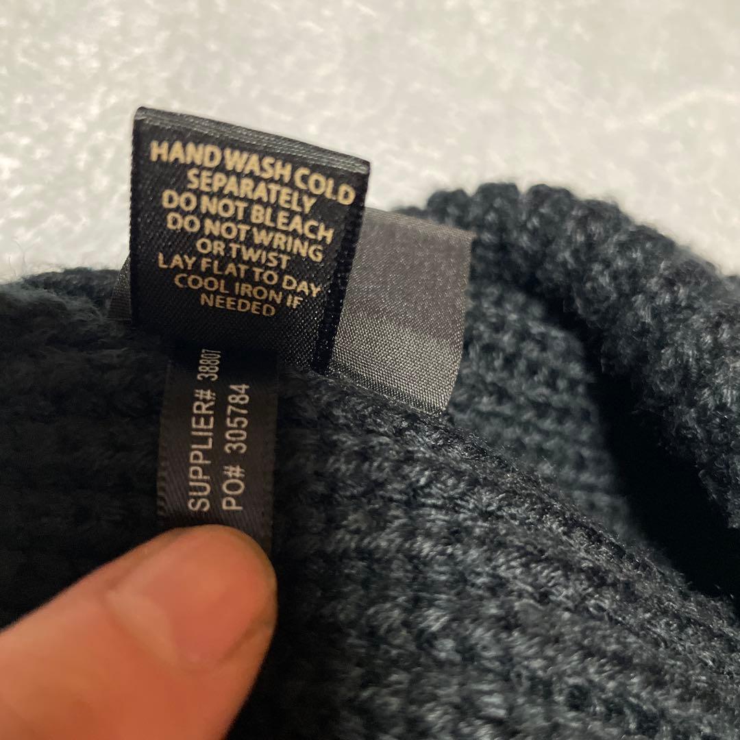 DOUBLE RL ウォッチキャップ ブラック