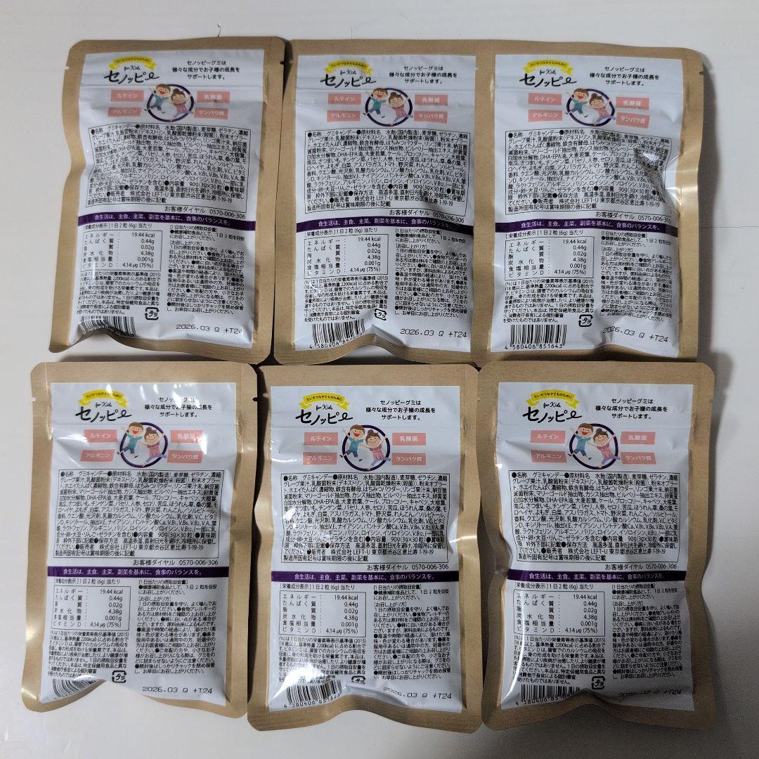 セノッピー　ぶどう味　6袋セット　賞味期限2026.03