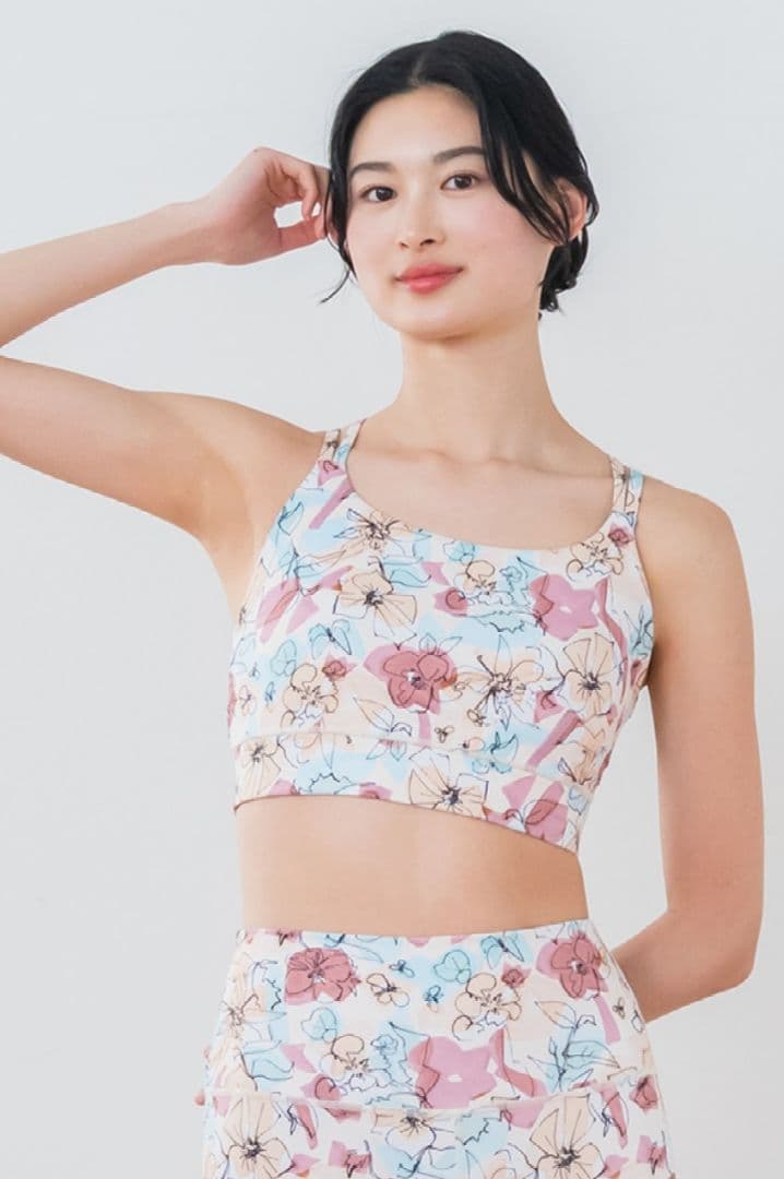 新品未使用　SUKALA　フラワーセパレートタンクトップ　ヨガ　ウェア M