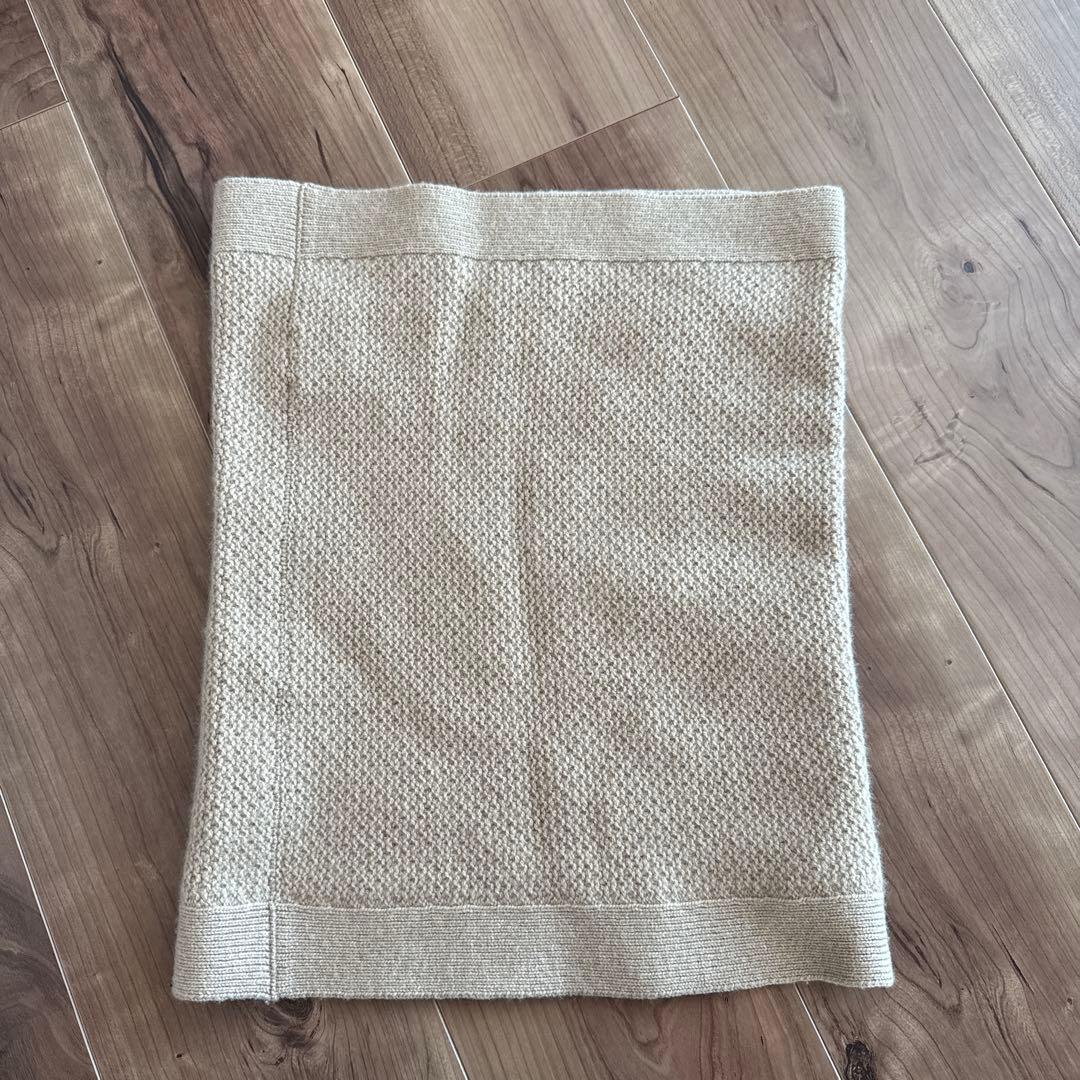 ロロピアーナ　ベージュ ニット ネックウォーマー