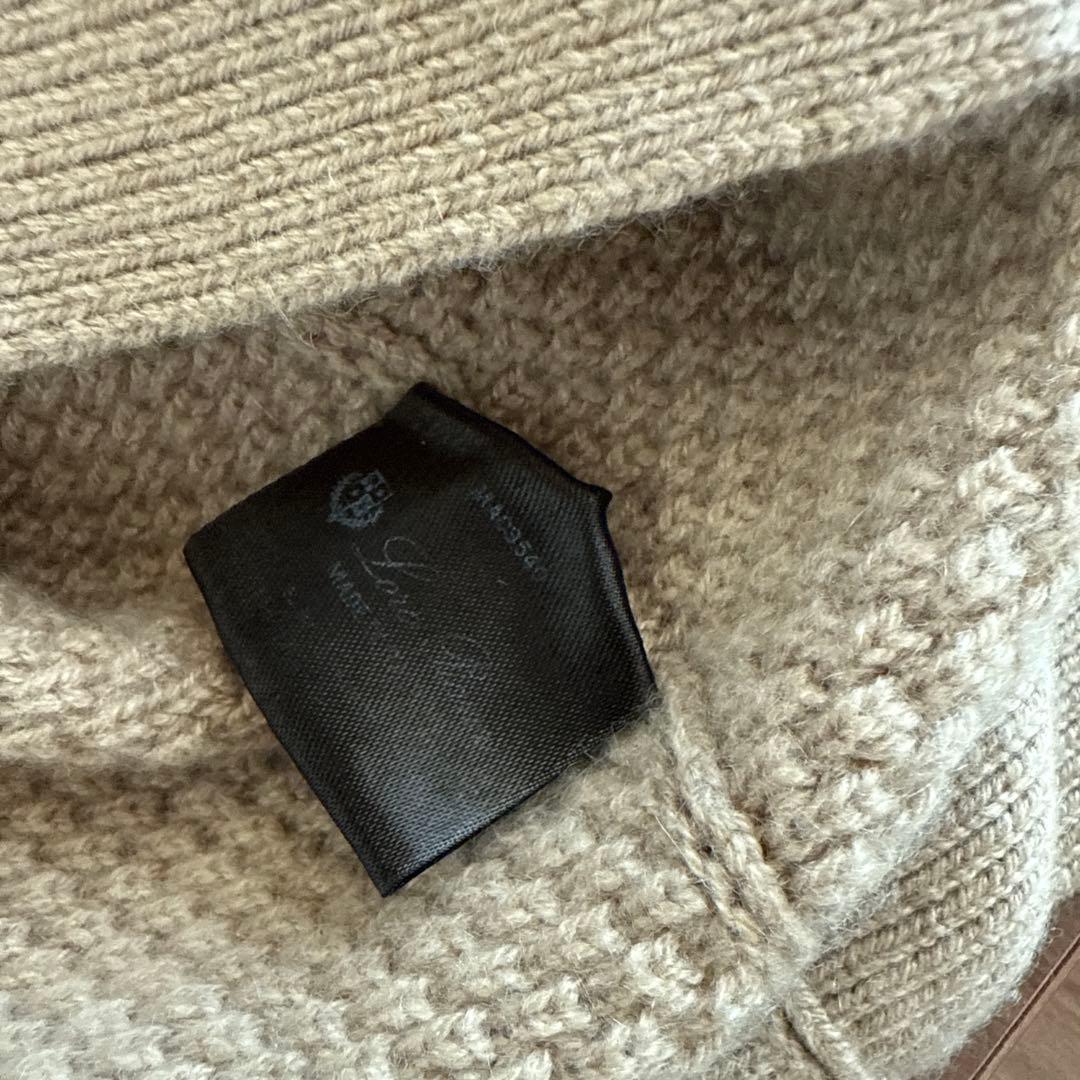 ロロピアーナ　ベージュ ニット ネックウォーマー