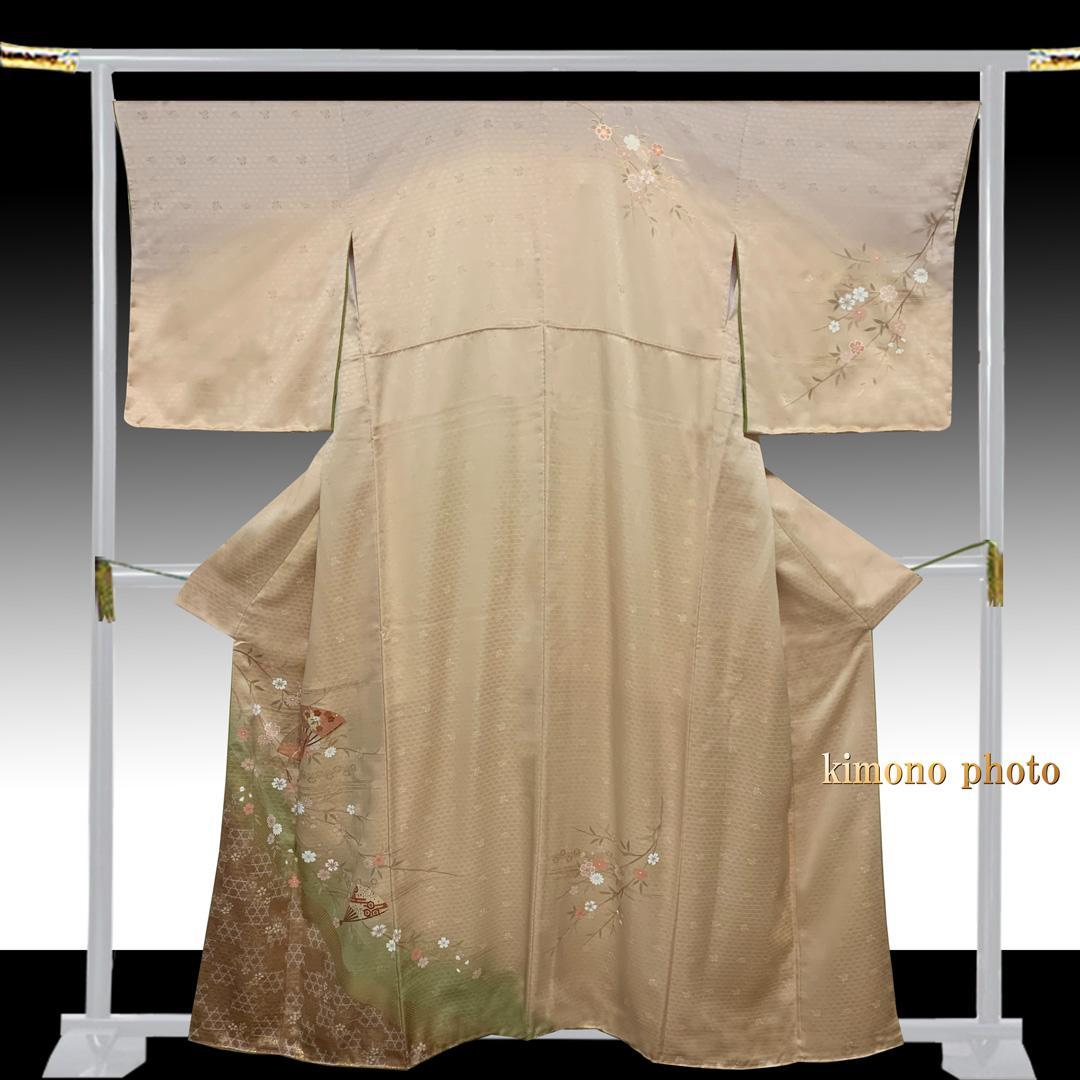 【新品、未使用】正絹【極上逸品】トールサイズ【金彩友禅 手刺繡】訪問着フルセット