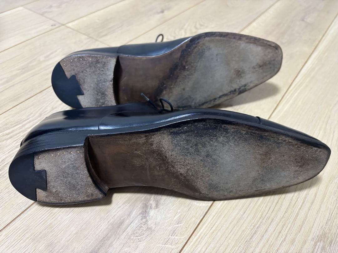 マグナーニ MAGNANNI 内羽根 ストレートチップ ブラック 43