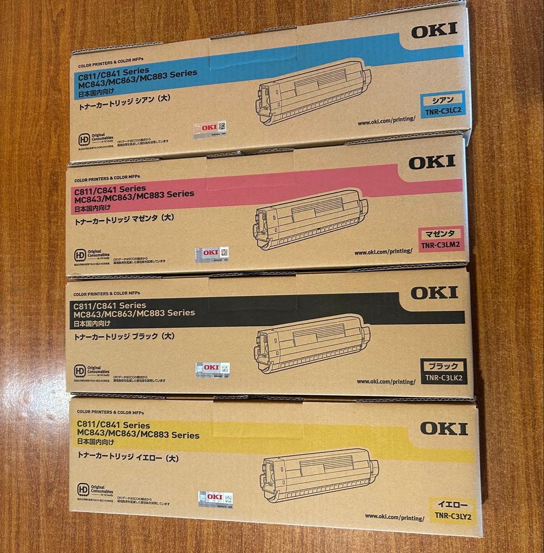 OKI 新品TNR-C3L大容量 4色セット
