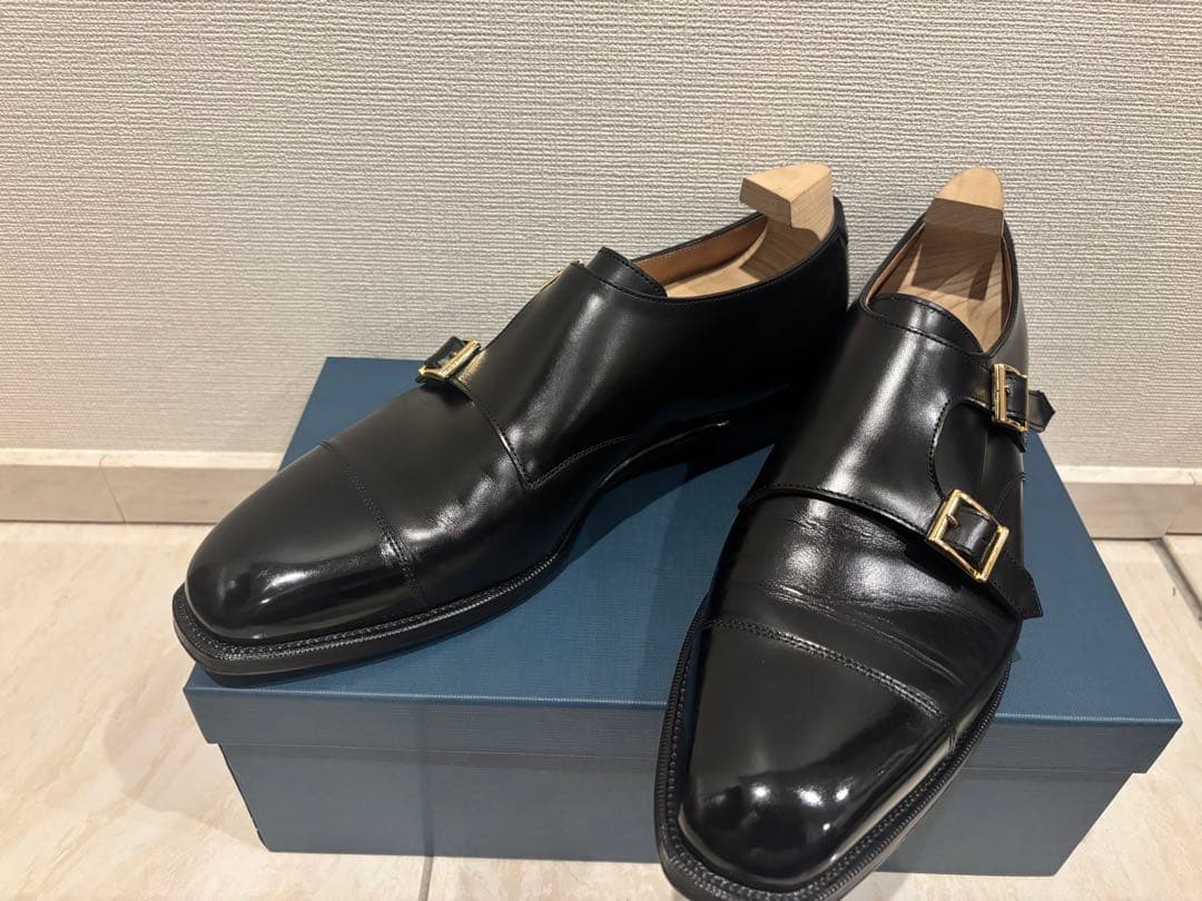 美品★コルノブルゥジョンロブエドワードグリーンサントーニvassコルテスピーゴラ