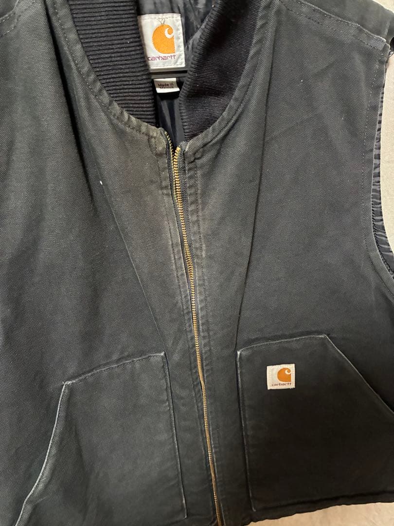 Carhartt ダックベスト（メキシコ製）　ブラック　Lサイズ
