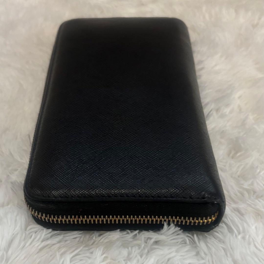 PRADA プラダ サフィアーノレザー ロングウォレット 小銭入れ ブラック