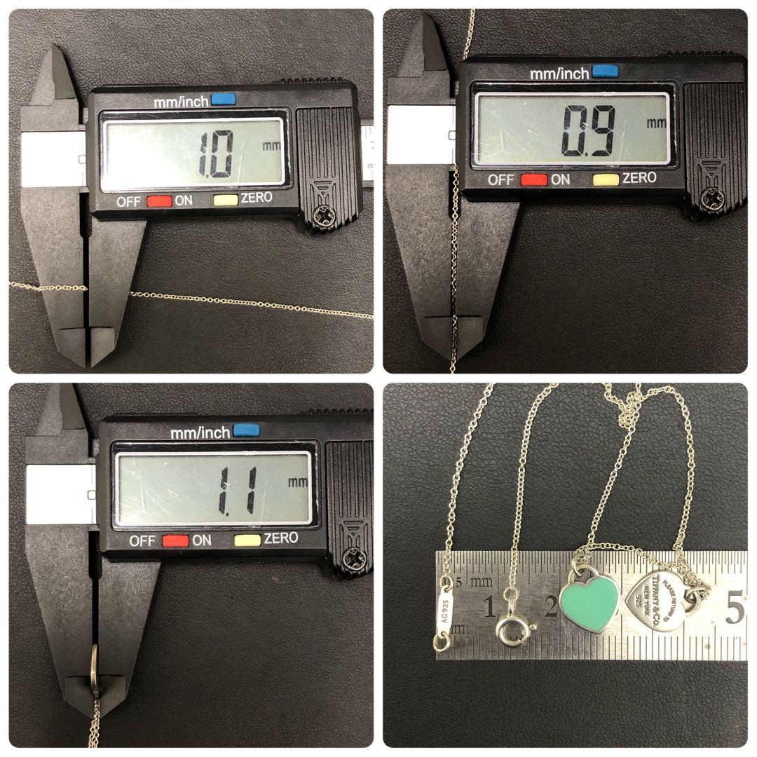 (C011607)Tiffany リターントゥグリーンダブル ハートネックレス