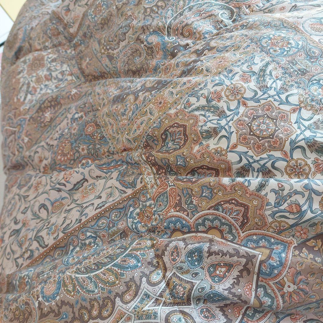 羽毛花柄掛け布団 中古品
