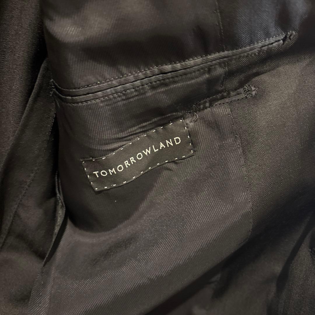 TOMORROWLAND ブラックスーツ 110's & Mohair