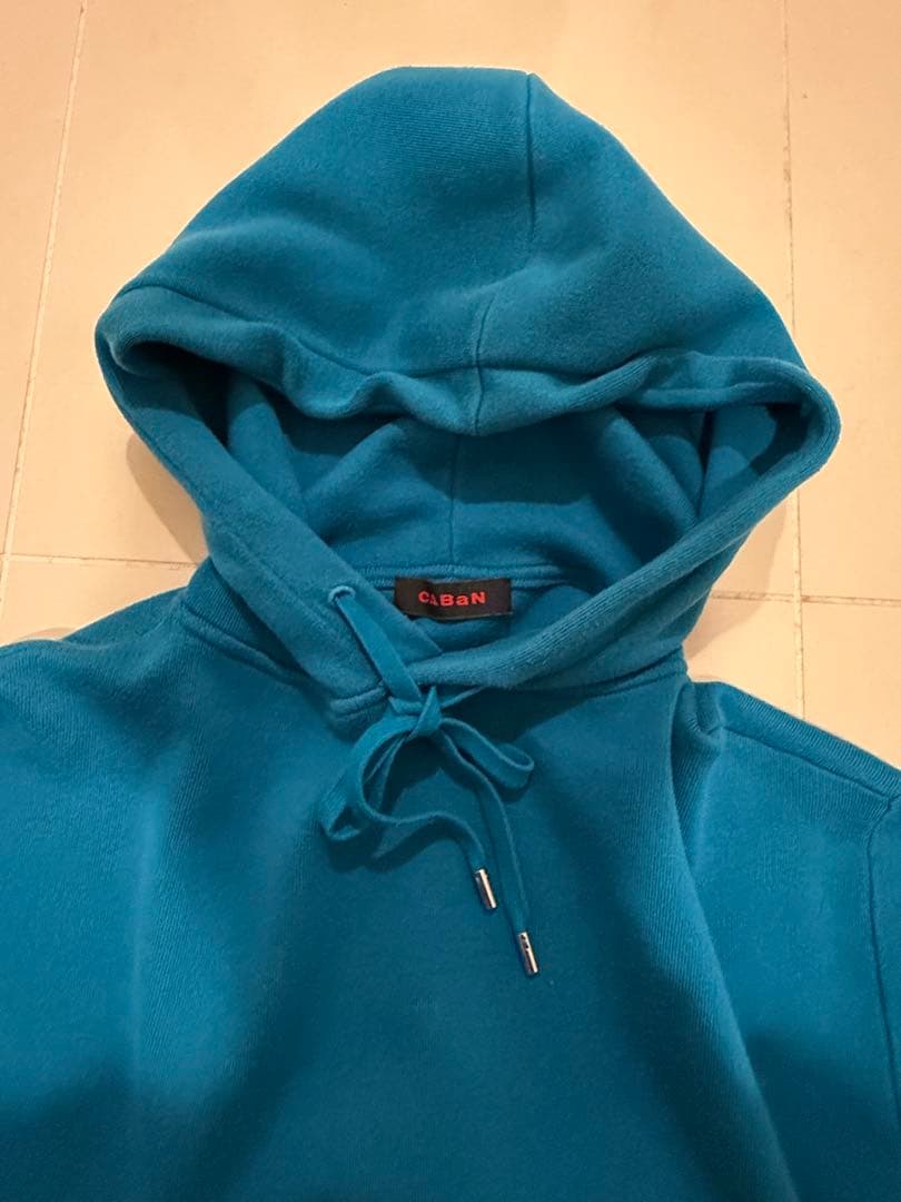 CABaN コットンカシミヤパーカー M BLUE ギャバン