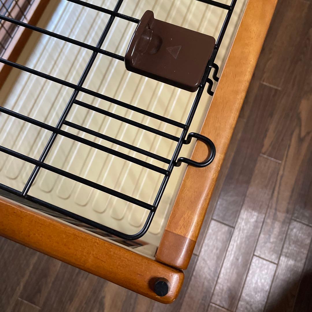 犬用ケージ 小型犬中型犬用 ブラウン　天然木　組み立て簡単　重厚