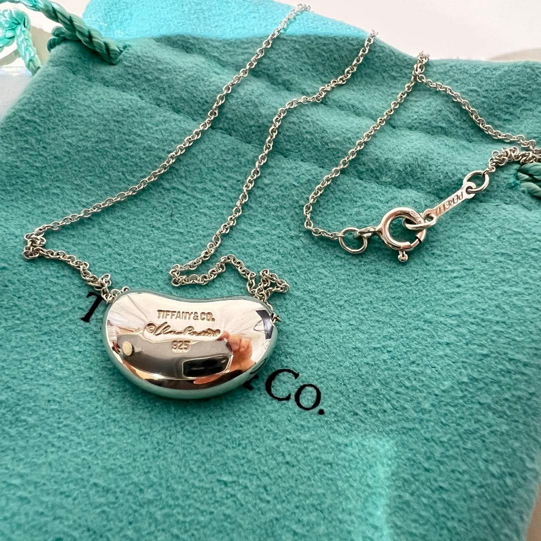 美品✨ティファニー✨TIFFANY✨ビーン ネックレス✨SV925【おまけ付き】