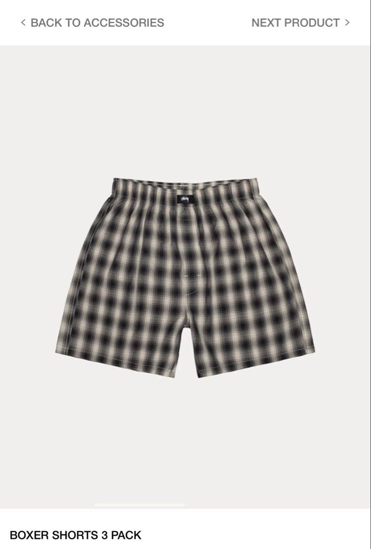 Stussy BOXER SHORT 3pac Sサイズ