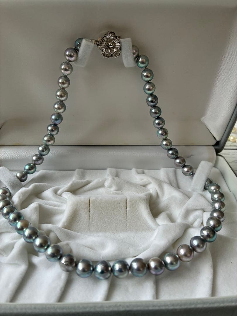 あこや真珠ナチュラルグレーネックレス