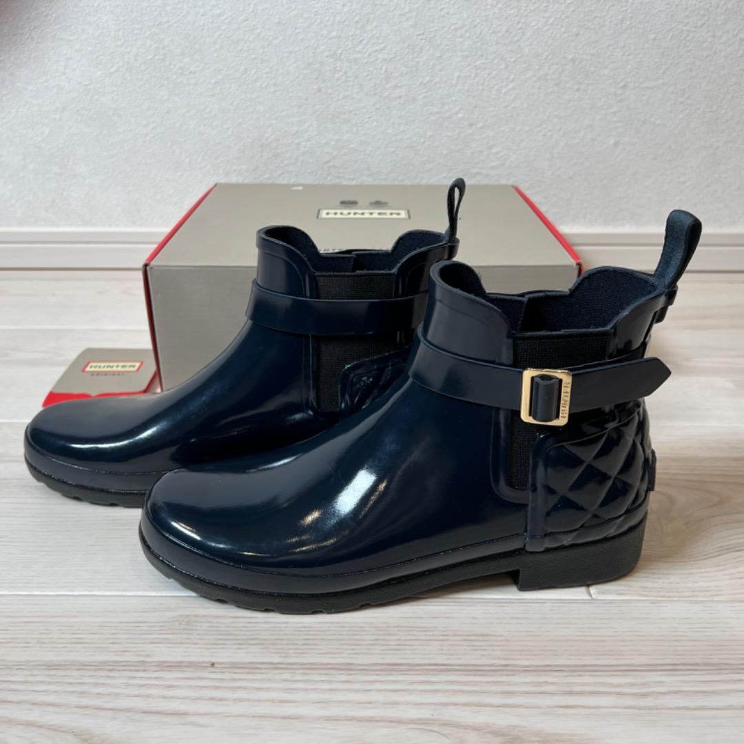 Hunter レインシューズ(ネイビー)