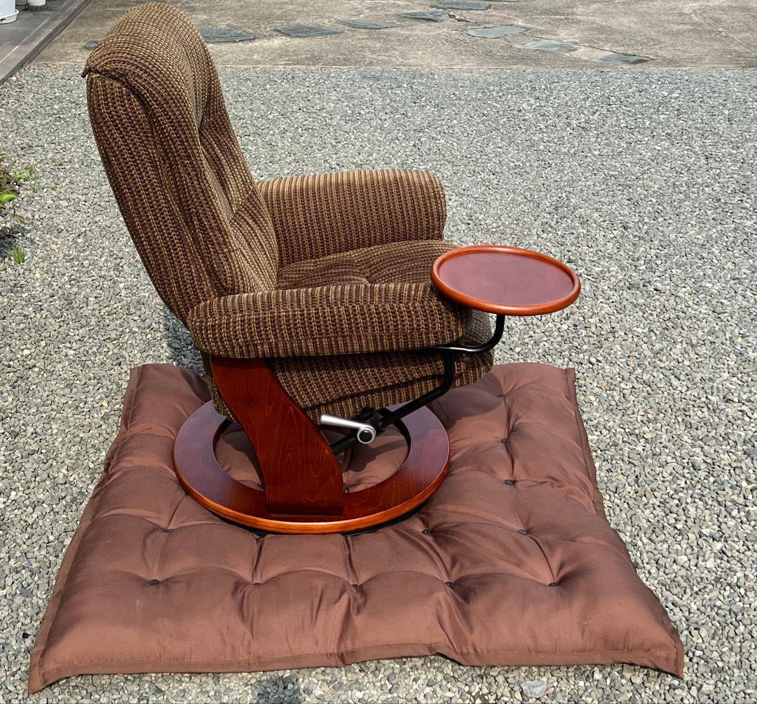 リクライニングソファ オットマン付き パーソナルチェア テーブル 1人掛け