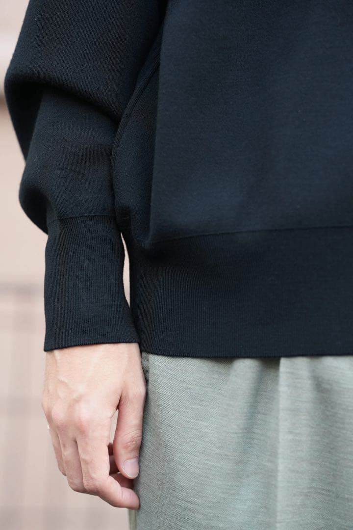 トップス Olde H&Daughter WOOL KNIT TRACK HALF ZIP