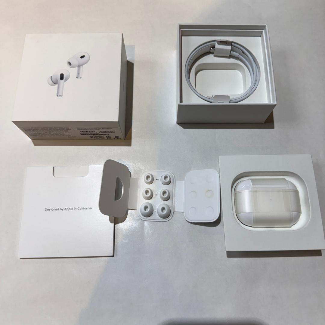 【極美品】AirPods Pro 第2世代（付属品未使用）公式ストア購入品