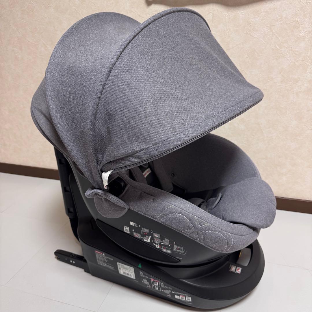 エールベベ クルット4i ISOFIX対応 チャイルドシート 回転式 中古美品