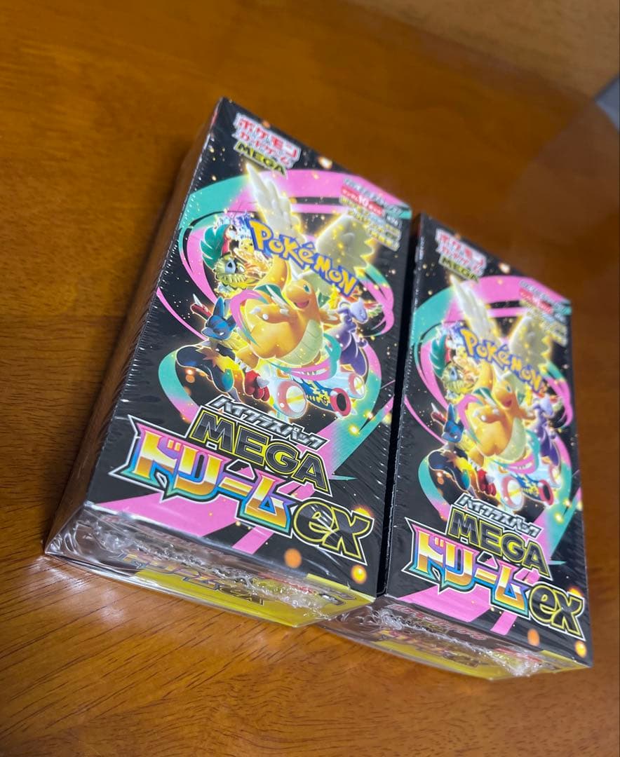 ポケモンカードゲーム MEGA ドリームex ボックスシュリンク付き２箱