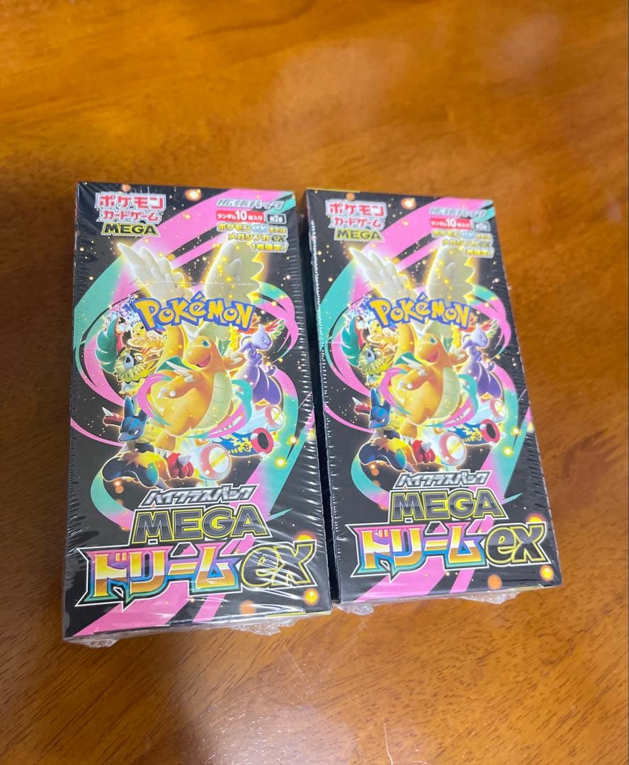 ポケモンカードゲーム MEGA ドリームex ボックスシュリンク付き２箱
