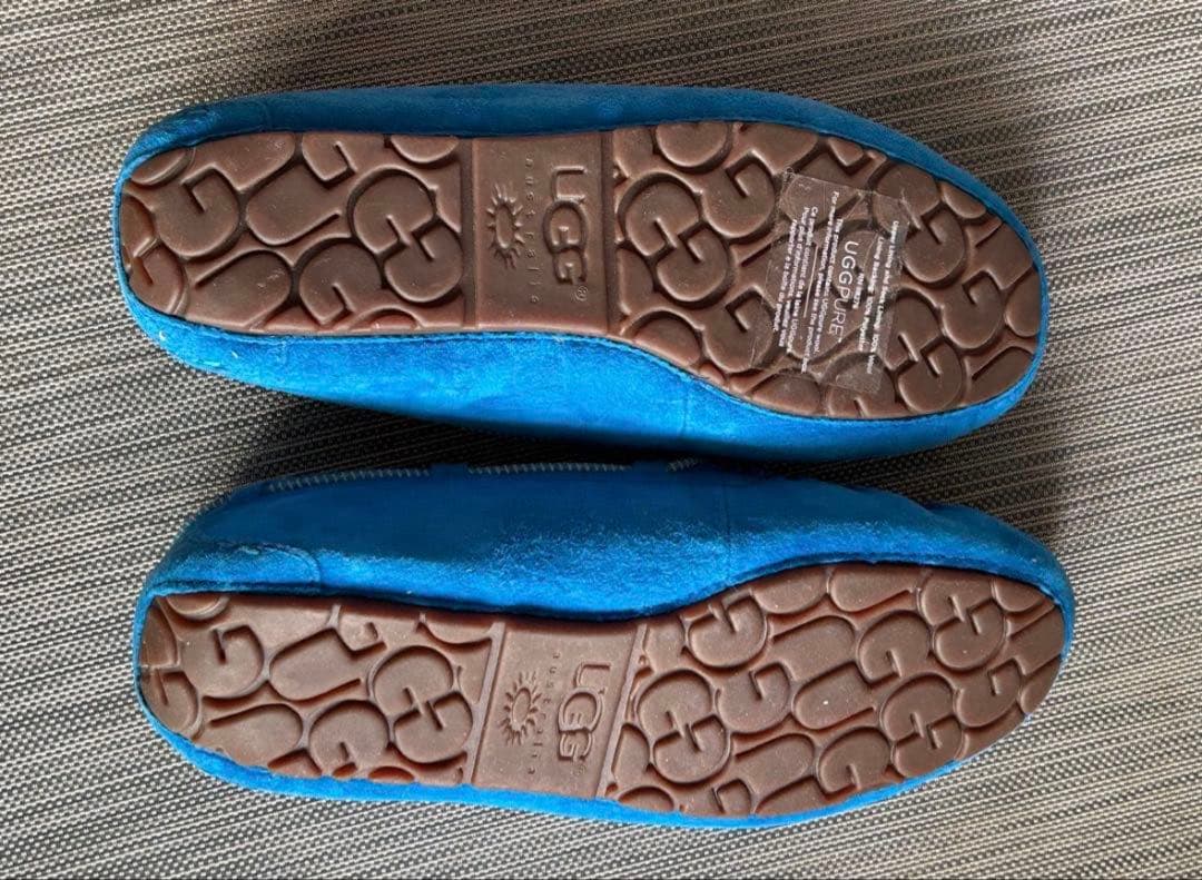 【美品】UGG モカシン 青 サイズ26㎝　ブルー　サイズ9
