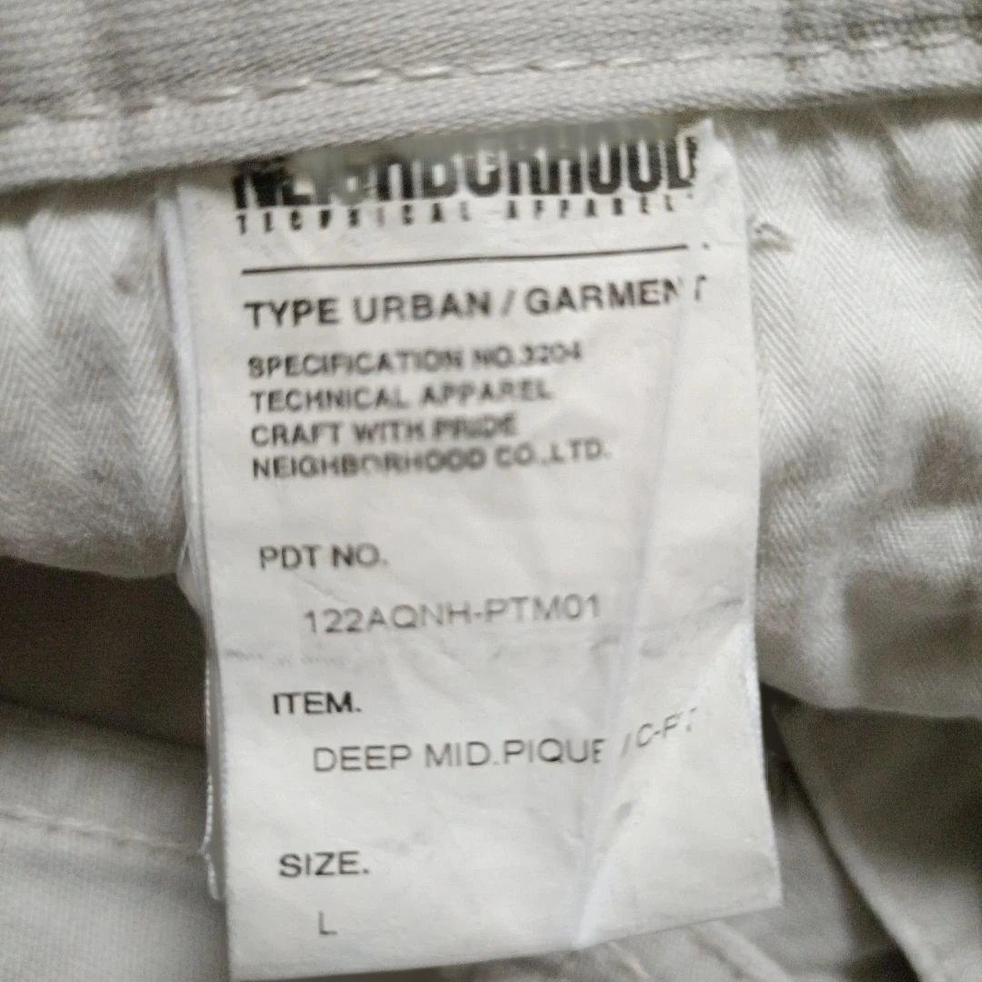​【名作】NEIGHBORHOOD ピケパンツ L ホワイト ネイバーフッド