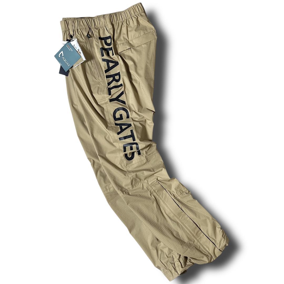 0 パーリーゲイツ AQUAX 撥水 防水 ビッグロゴ レインパンツ 040