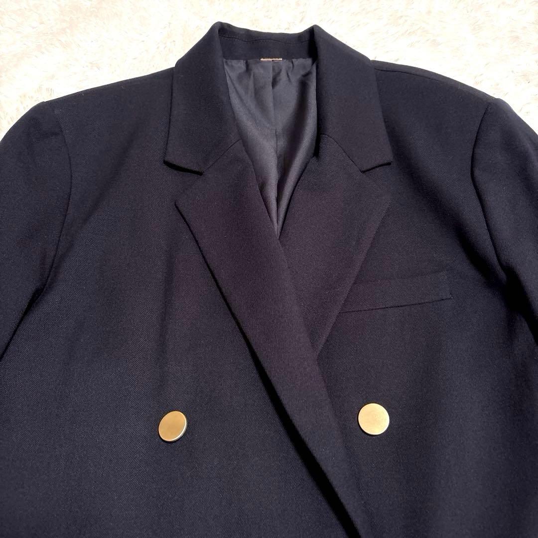 【美品】Mila Owen 金ボタン ダブル テーラードジャケット ネイビー