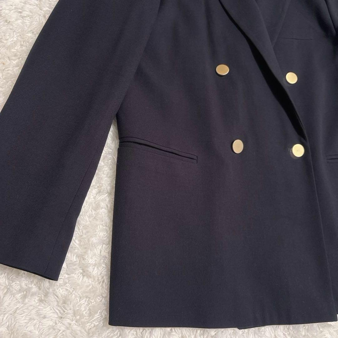 【美品】Mila Owen 金ボタン ダブル テーラードジャケット ネイビー