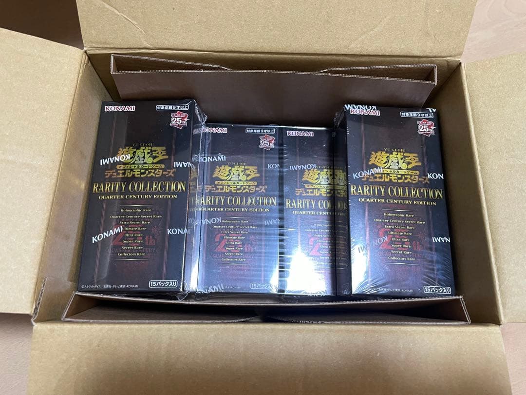 遊戯王RARITY COLLECTION 25th シュリンク付き　4BOX日版
