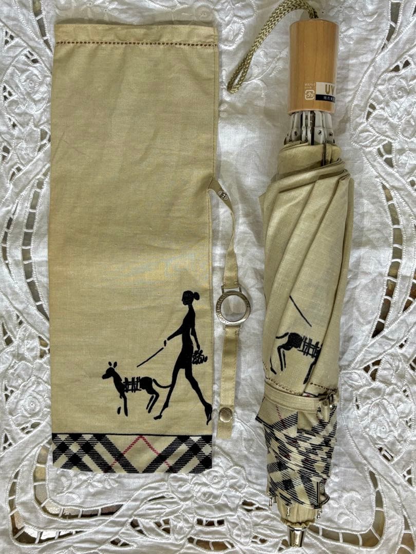 未使用　バーバリー　BURBERRY 折り畳み傘　晴雨兼用　UV ノバチェック