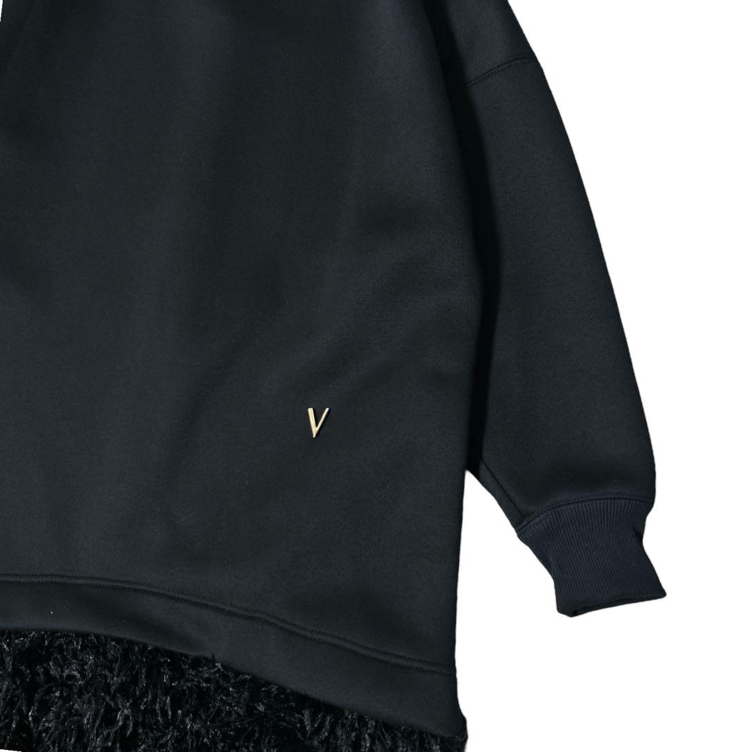 美品✨VENIT ヴェニット ボンディングドッキングロングワンピース 黒 M