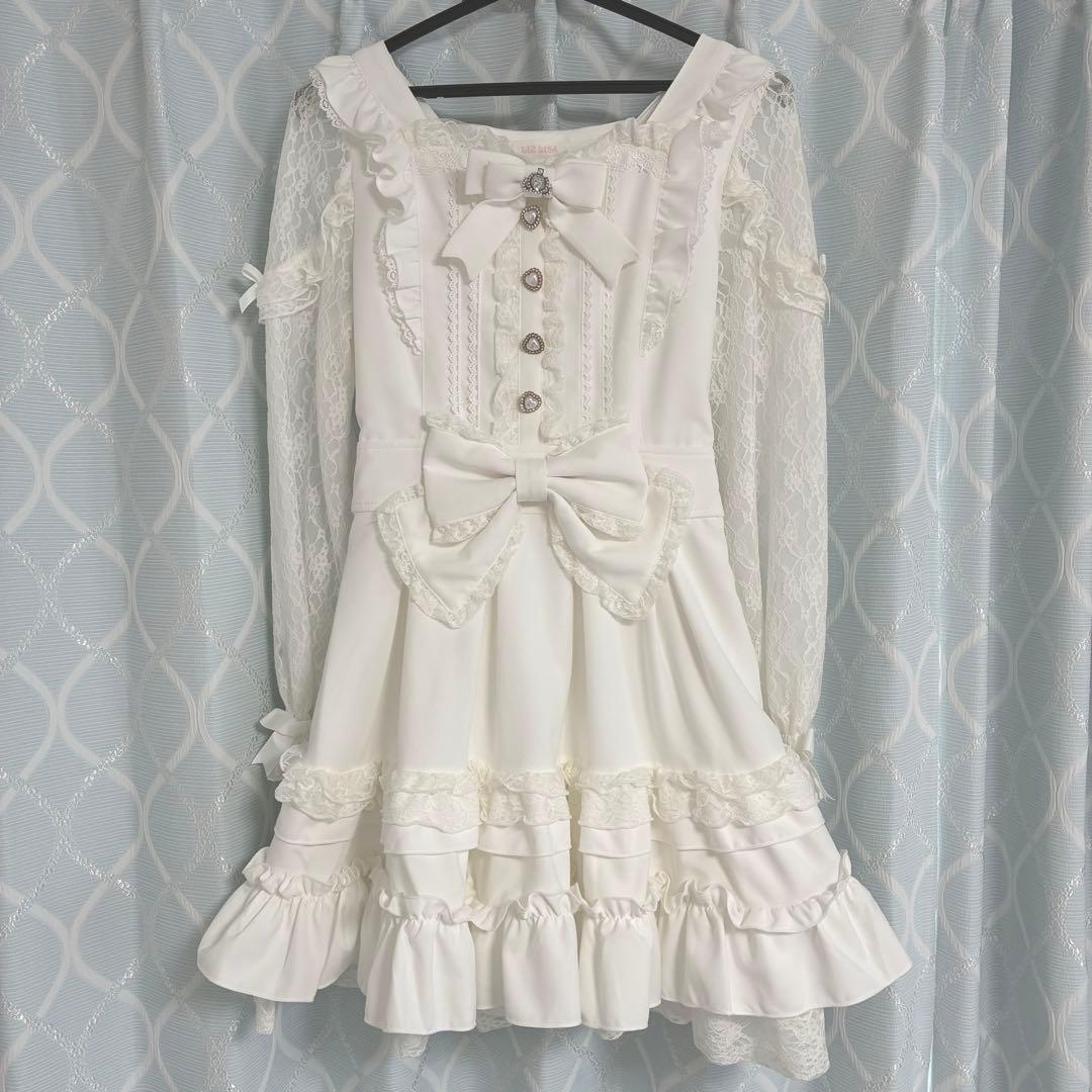 ねこページ ティアラリボンティアードワンピース