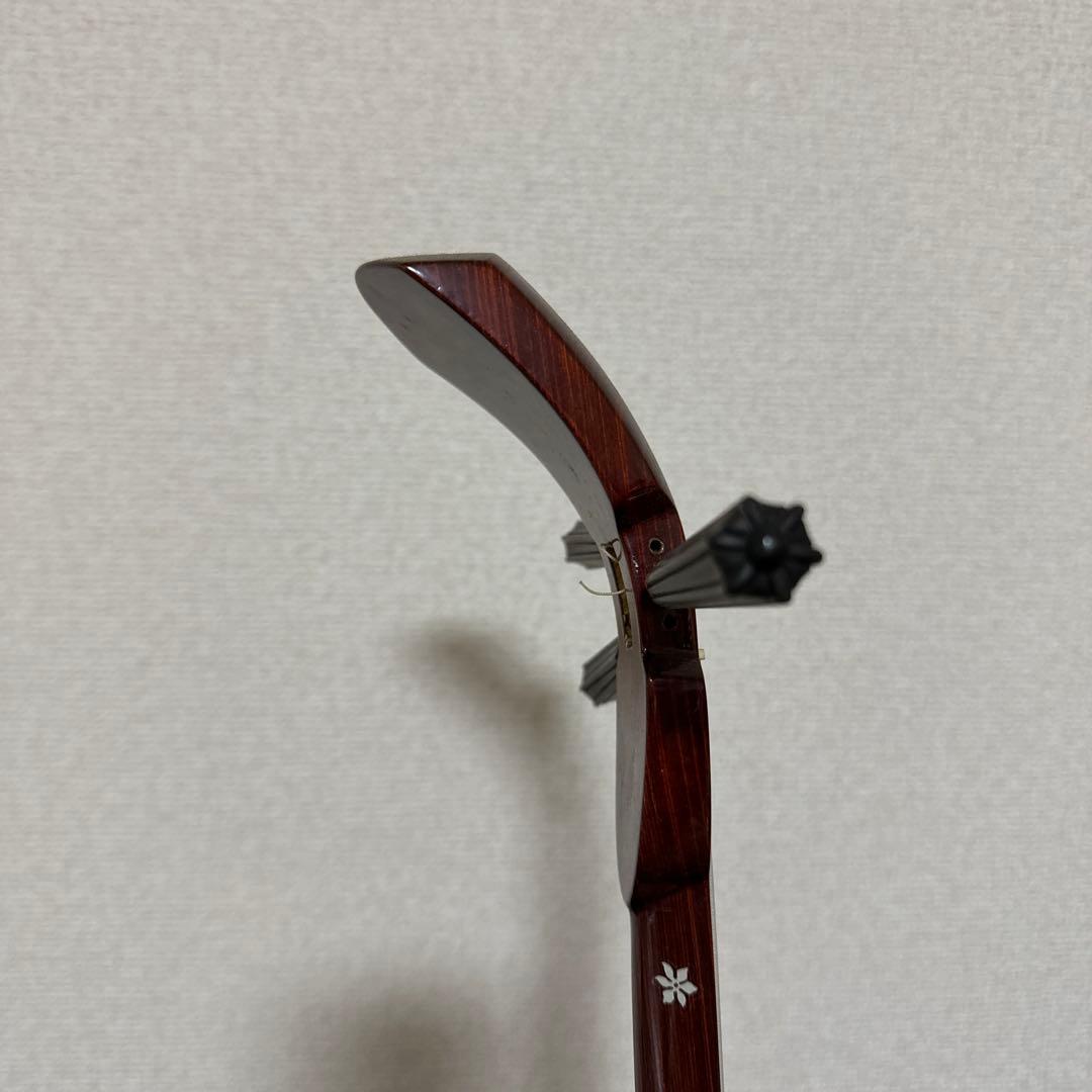 レア! 沖縄三線 和楽器 ハワイ 民族楽器 弦楽器 木目 付属品多数