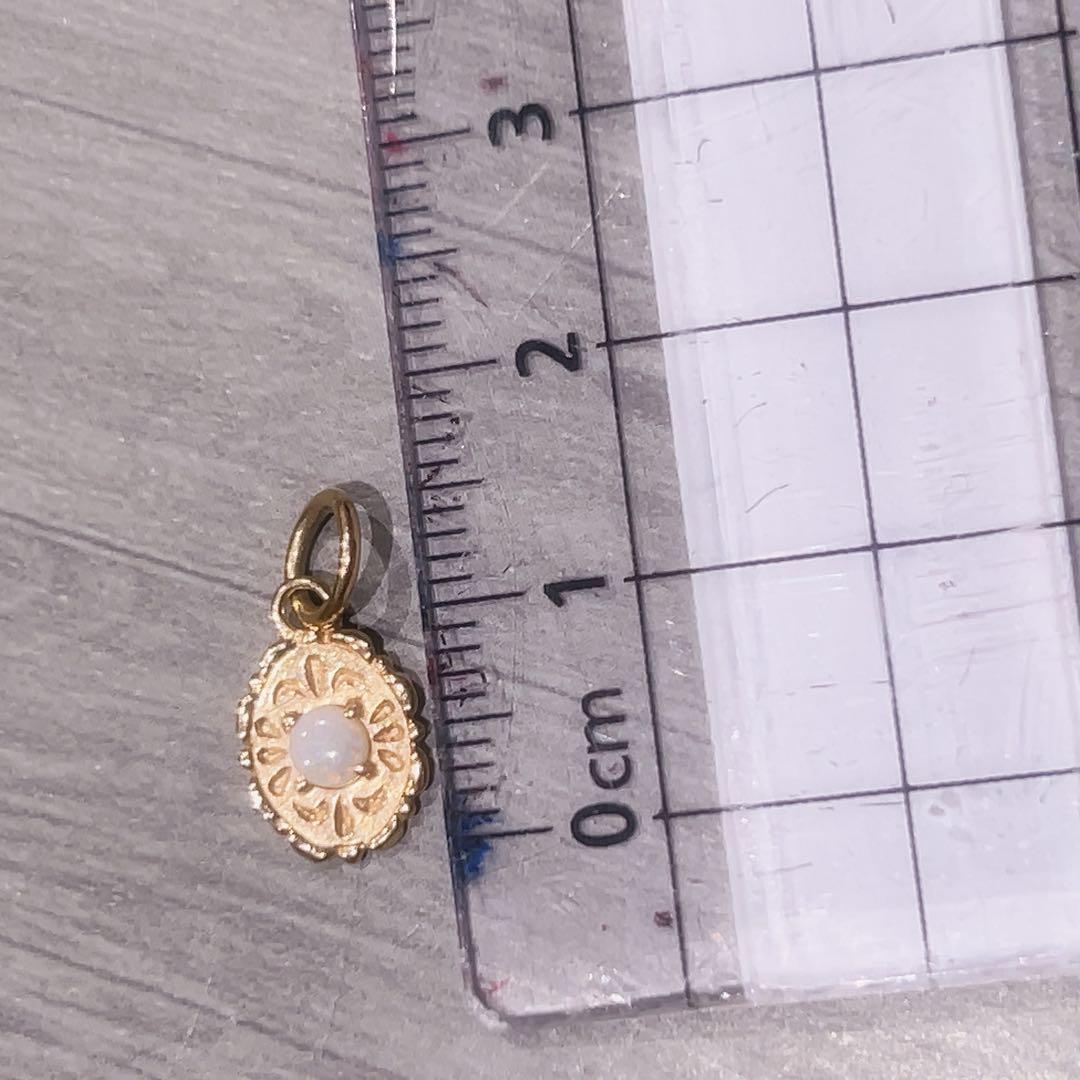 アガット　オパール　ペンダントトップ　ネックレス　k10 ゴールド　agete