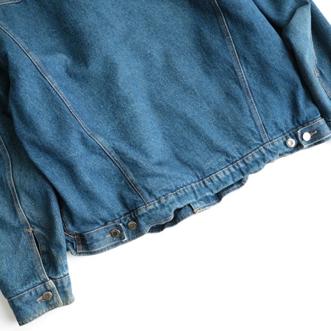 Wrangler　90s 襟コーデュロイ 裏ボアデニムジャケット 青 XL.