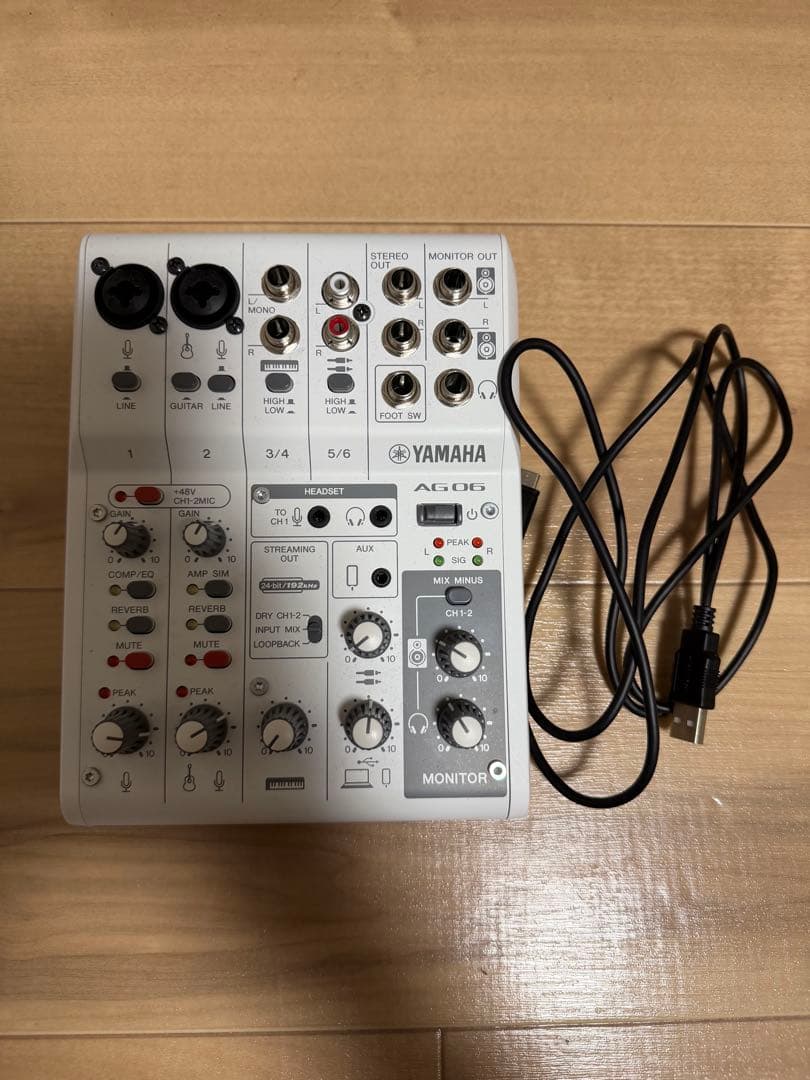 YAMAHA AG06 mk2 ライブストリーミングミキサー