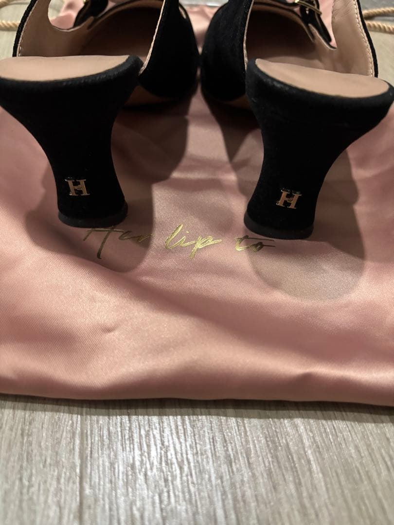 靴 Herlipto Mademoiselle Mules black