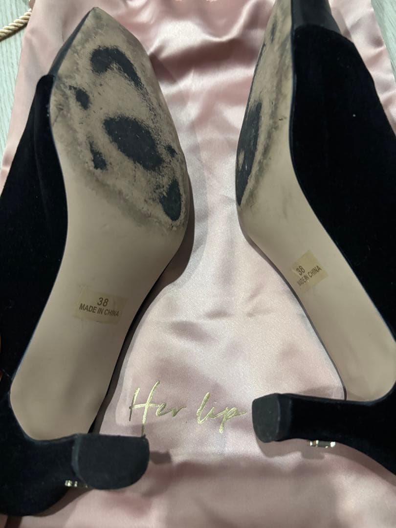 靴 Herlipto Mademoiselle Mules black