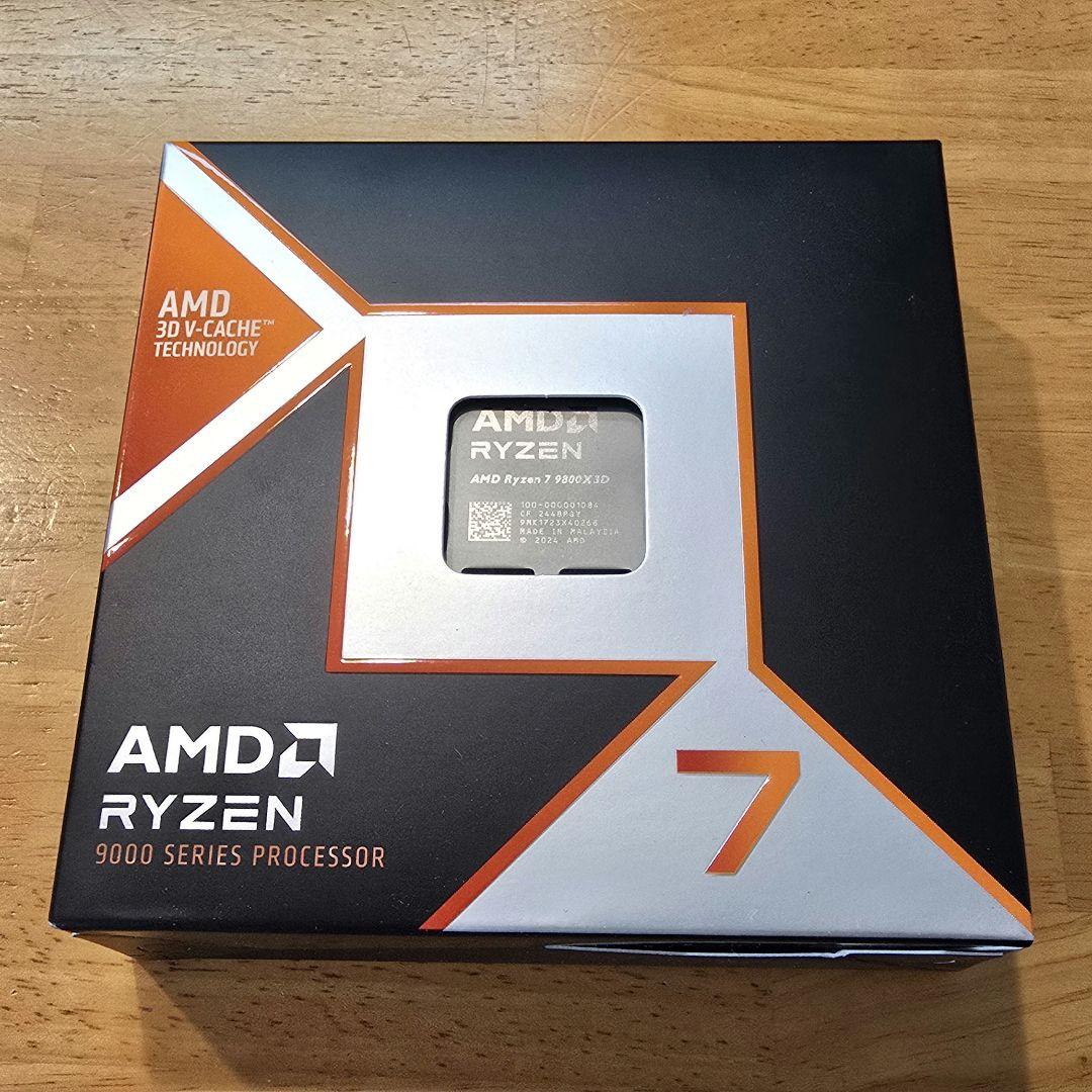 AMD Ryzen7 9800X3D CPU 日本国内正規品