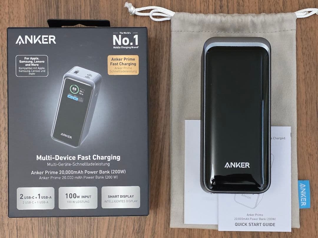 スマホアクセサリー Anker Prime Power Bank (20000mAh, 200W)