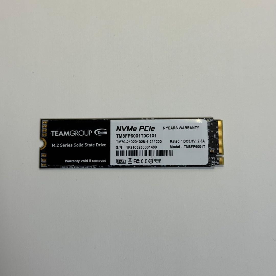 内蔵型SSD TEAM m.2 SSD 1TB