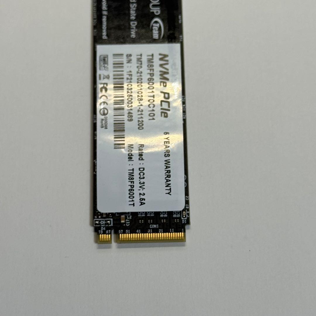 内蔵型SSD TEAM m.2 SSD 1TB