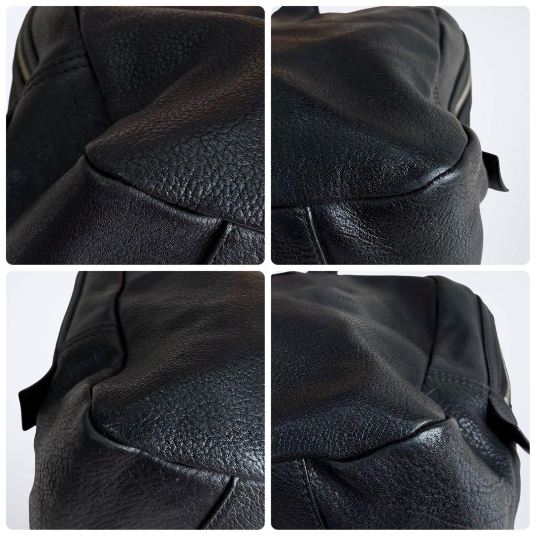 hunting world ハンティングワールド　ボストンバッグ　オールレザー