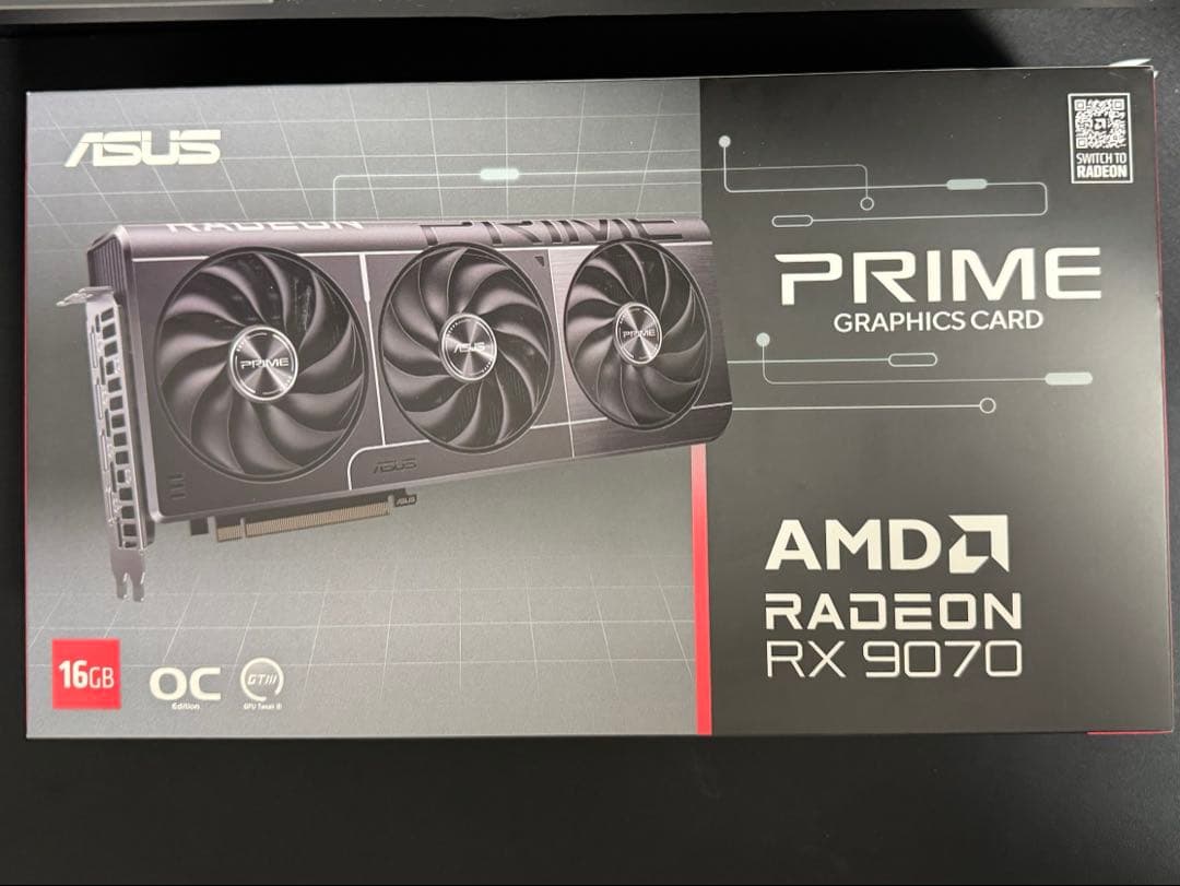 グラフィックボード・グラボ・ビデオカード ASUS RADEON RX9070 OC 16GB